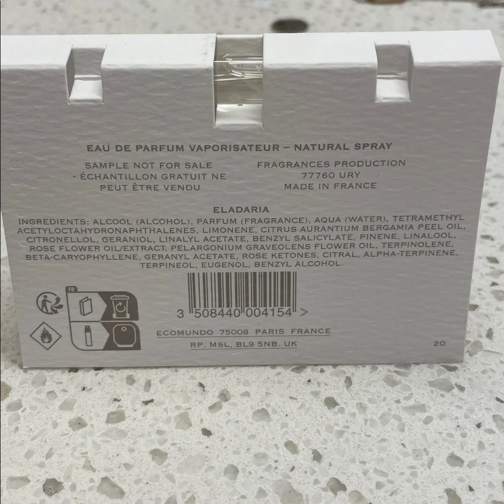 NEW Creed‎ 1760 Eladaria Carded Vial Sample EDP Spray